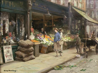 Un marché de rue à Londres